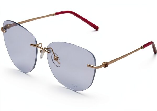 Occhiali da vista Escada donna rosso oro design colorato-0