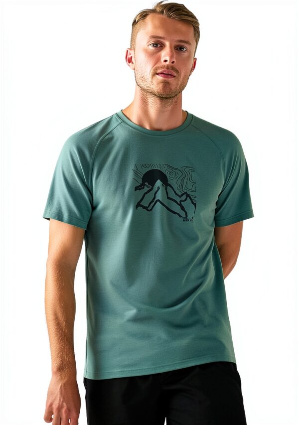 T-shirt Uomo Regatta Verde Escade Maglietta Corta