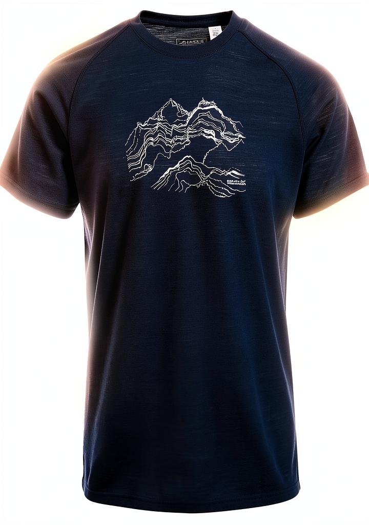 Uomo che indossa la T-shirt Regatta Escade in un ambiente all'aperto