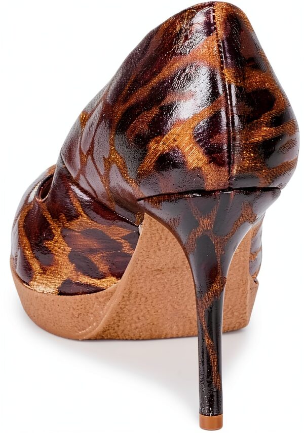 Scarpe Donna Tacco Stiletto Senza Chiusura Made Italy-4