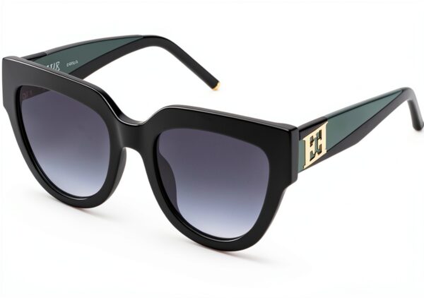 Sunglasses ESCADA Cellulose Acetate Shiny Dark Grey Female-0
