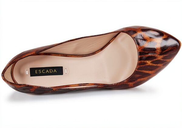 Scarpe Donna Tacco Stiletto Senza Chiusura Made Italy-5