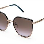 Sunglasses ESCADA Metal Shiny Camel Coloured Parts Female-0