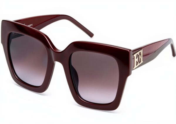 Sunglasses ESCADA Cellulose Acetate Shiny Full Red Donna