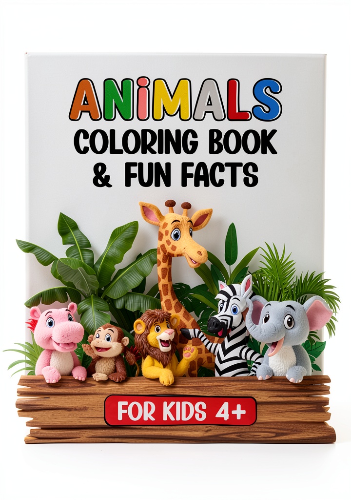 'Bambino che legge il libro in inglese con illustrazioni colorate'