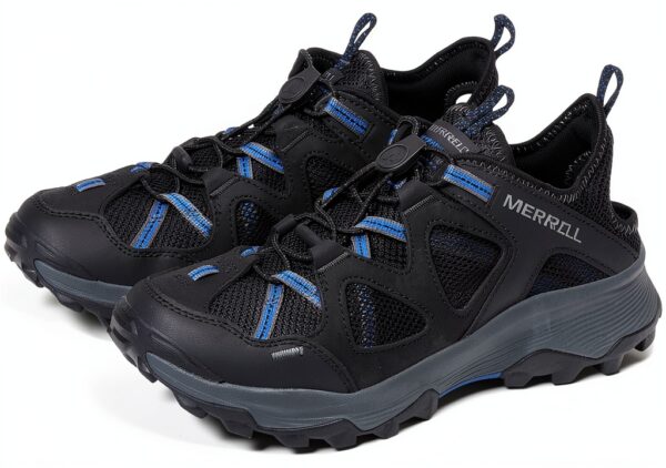 Scarpe da escursionismo Merrell Nero pelle mesh suola EVA riciclata-1