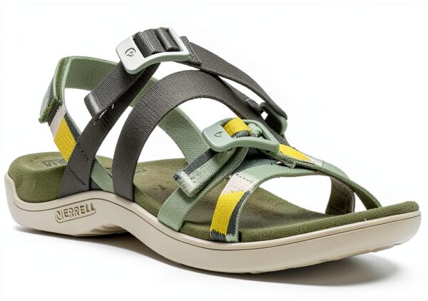 Sandalo sportivo donna Merrell Web, tomaia riciclata e Air Cushion-1
