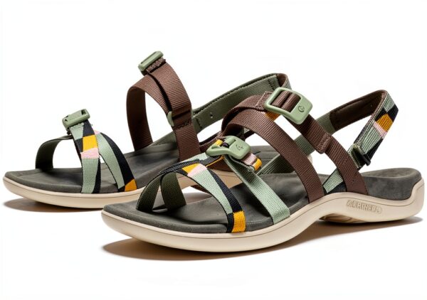 Sandalo donna Merrell Backstrap, tomaia riciclata, suola ammortizzata-0