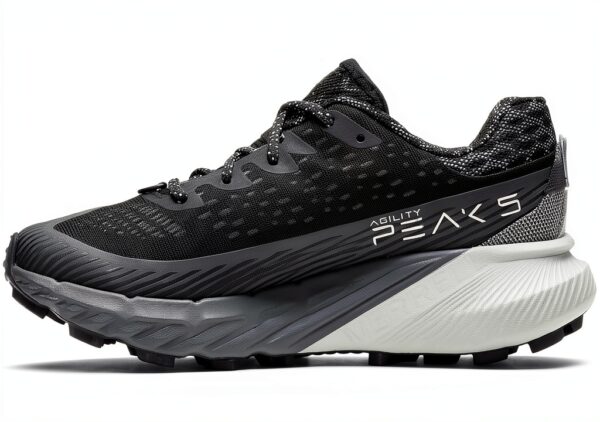 Scarpe Merrell Agility Peak 5 donna, nero granito, suola impermeabile-3