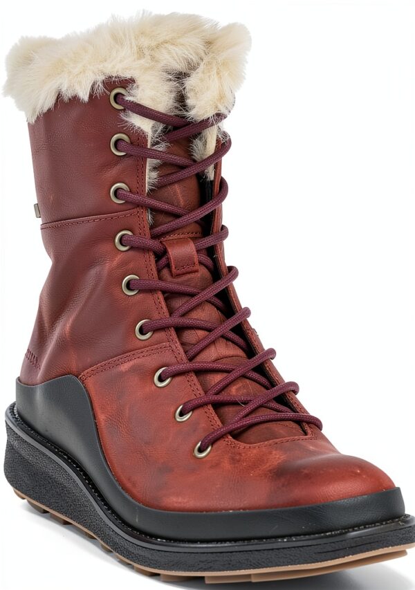 Merrell Tremblant Ezra Lace Polar Wp Stivali alti Donna Rosso Sable-3