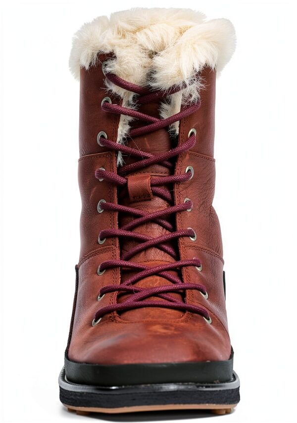 Merrell Tremblant Ezra Lace Polar Wp Stivali alti Donna Rosso Sable-4