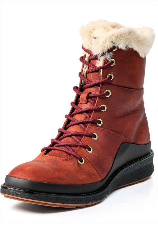 Merrell Tremblant Ezra Lace Polar Wp Stivali alti Donna Rosso Sable-5