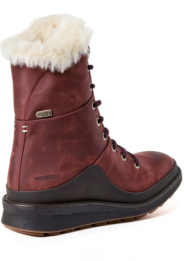 Merrell Tremblant Ezra Lace Polar Wp Stivali alti Donna Rosso Sable-7